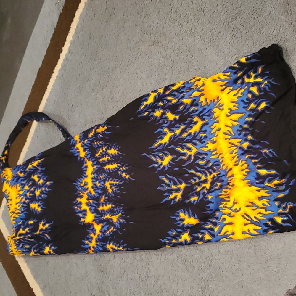 5/$20 Woman's swimsuit coverup sarong with flames